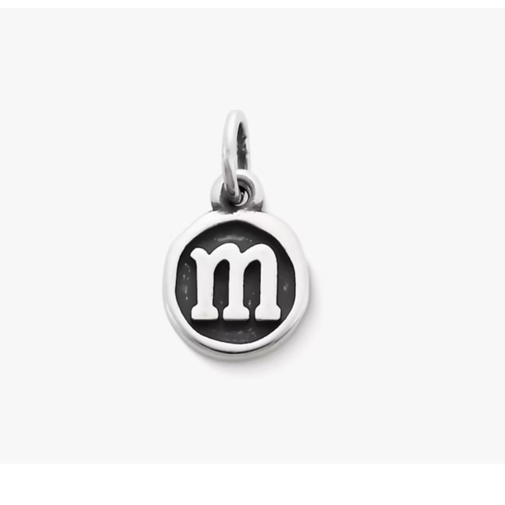 Vintage Type Initial Charm- M